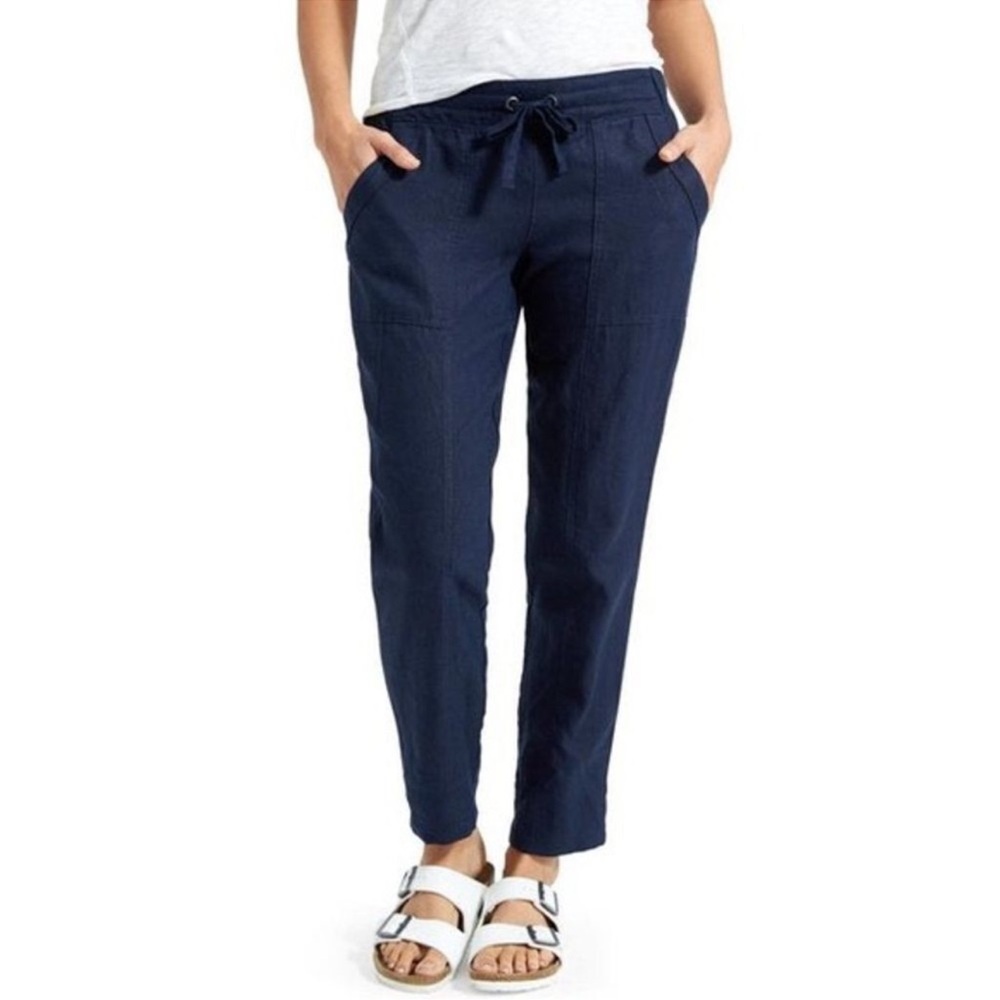 Athleta Linen pants - Navy Blue - Size 4 - Excellent Condition